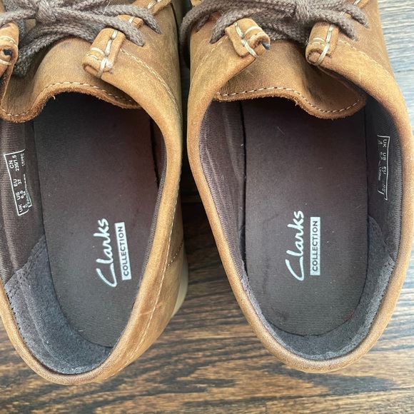 Clarks Padmora Loafer Lace Up Leather in Brown Leather Platform Loafers 6.5M - Picture 3 of 10